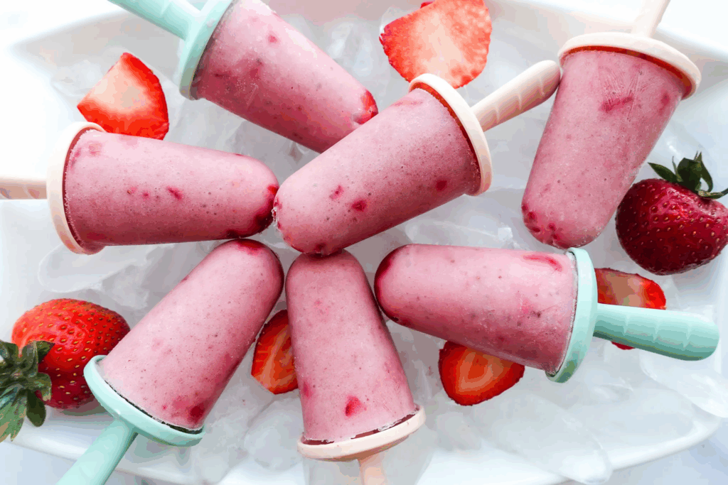 Strawberry Popsicles for Kids Recipe