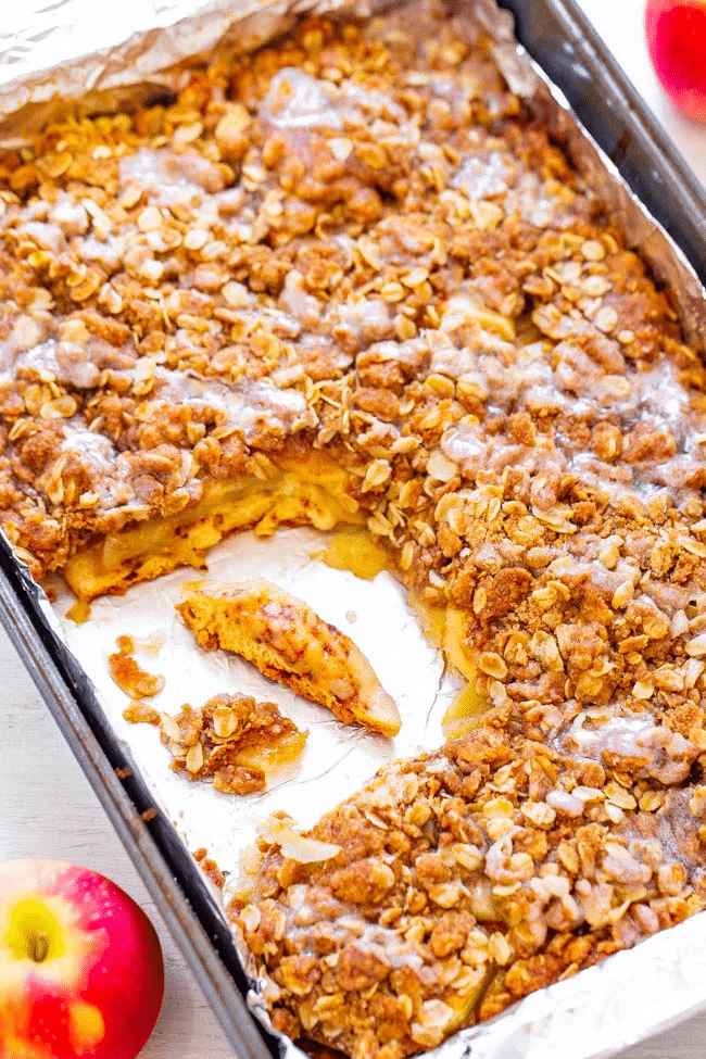 Cinnamon Roll Apple Crisp Recipe