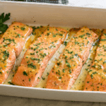 Baked Salmon with Buttery Honey Mustard Sauce Recipe