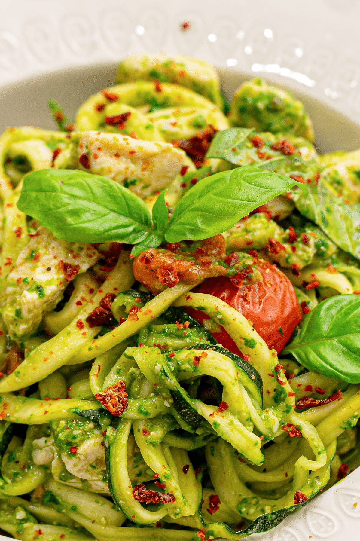 Zucchini Noodles with Pesto Recipe
