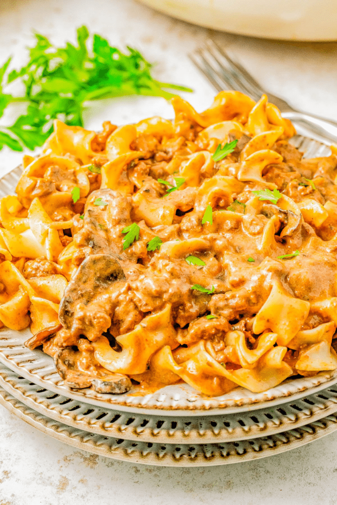 30-Minute Ground Beef Stroganoff Recipe