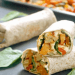 Hummus Wrap with Roasted Vegetables Recipe