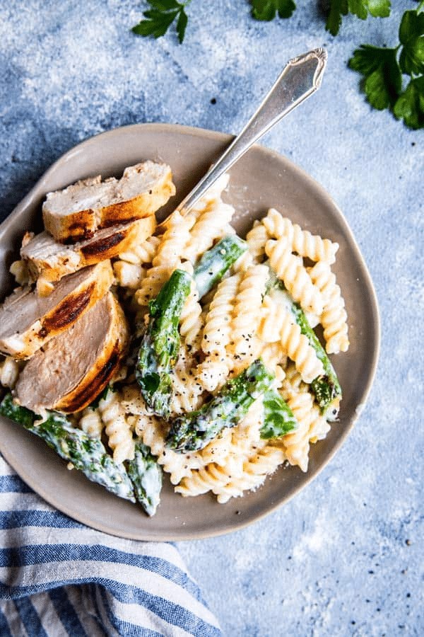 Creamy Chicken Asparagus Pasta Recipe