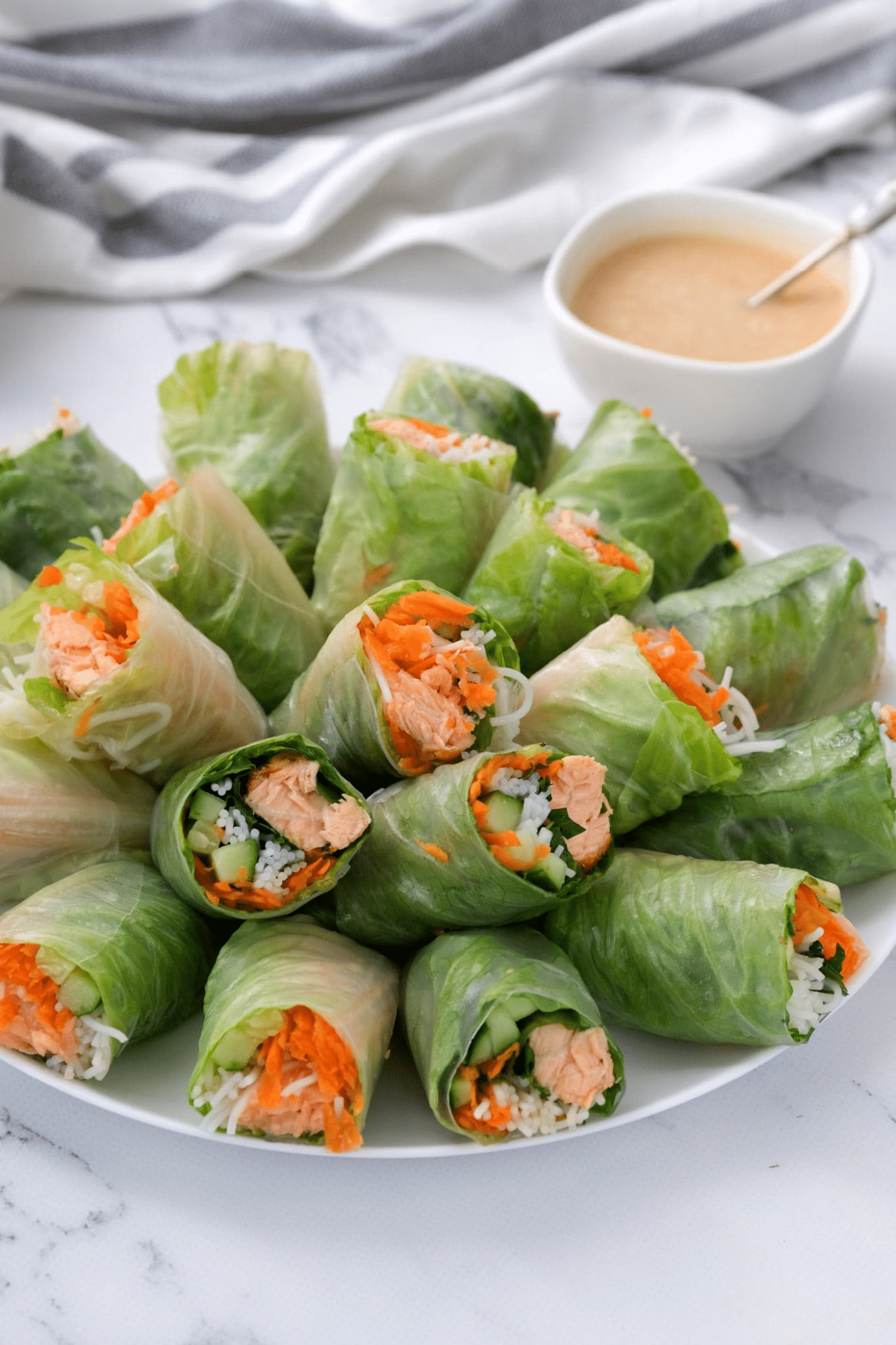 Salmon Spring Rolls Recipe