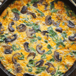 Sausage Frittata with Spinach and Mushrooms Recipe