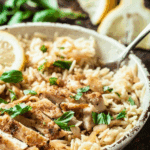 Lemon Basil Orzo with Chicken Recipe