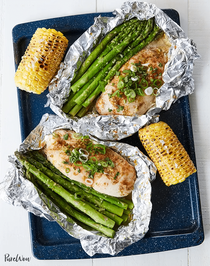 Honey-Lime Chicken and Veggies in Foil Recipe