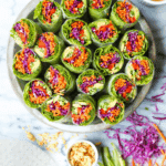 Vegetable Spring Rolls with Peanut Sauce Recipe