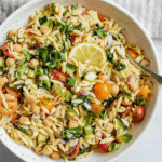 Lemon Orzo Chickpea Salad Recipe