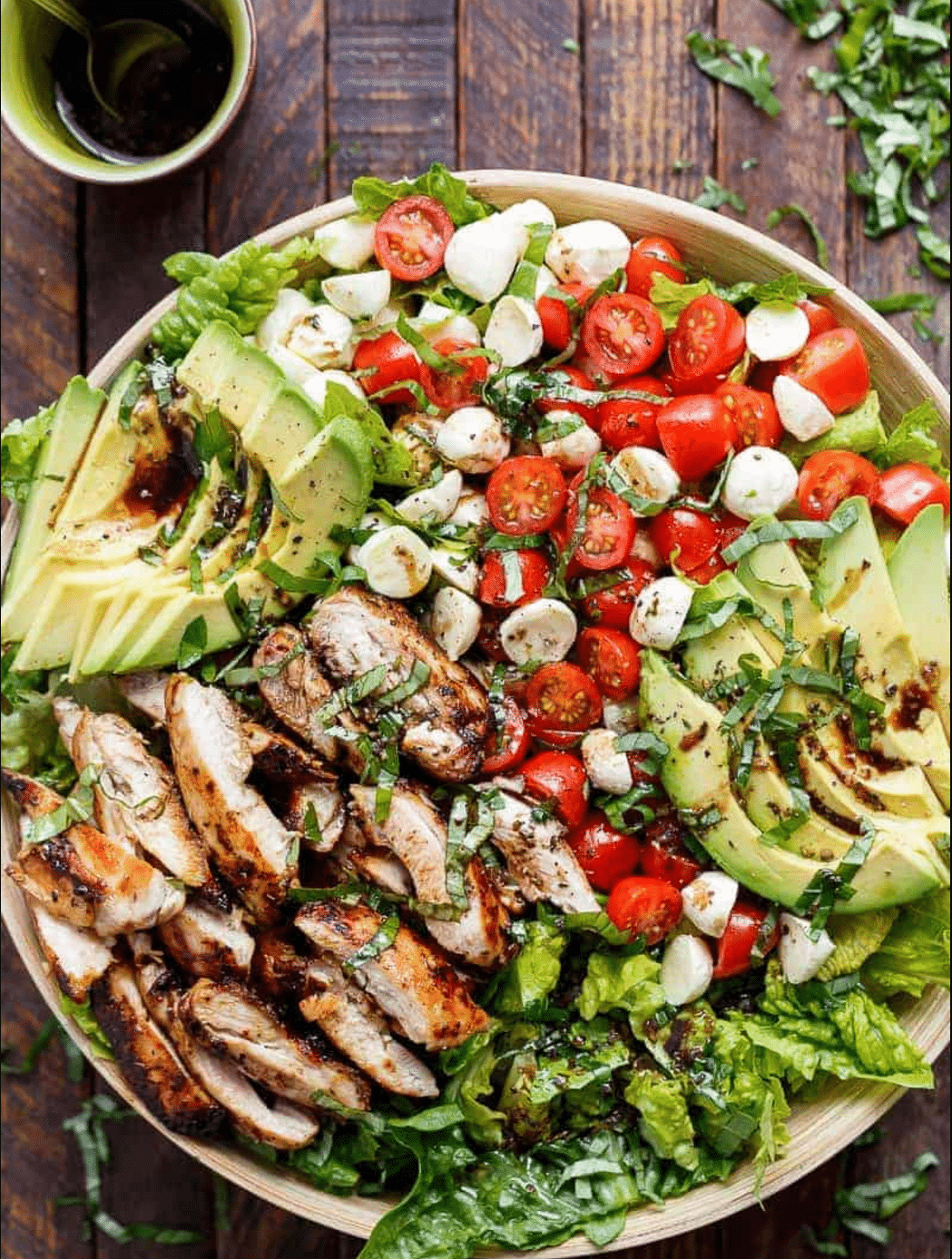 Chicken Avocado Caprese Salad Recipe