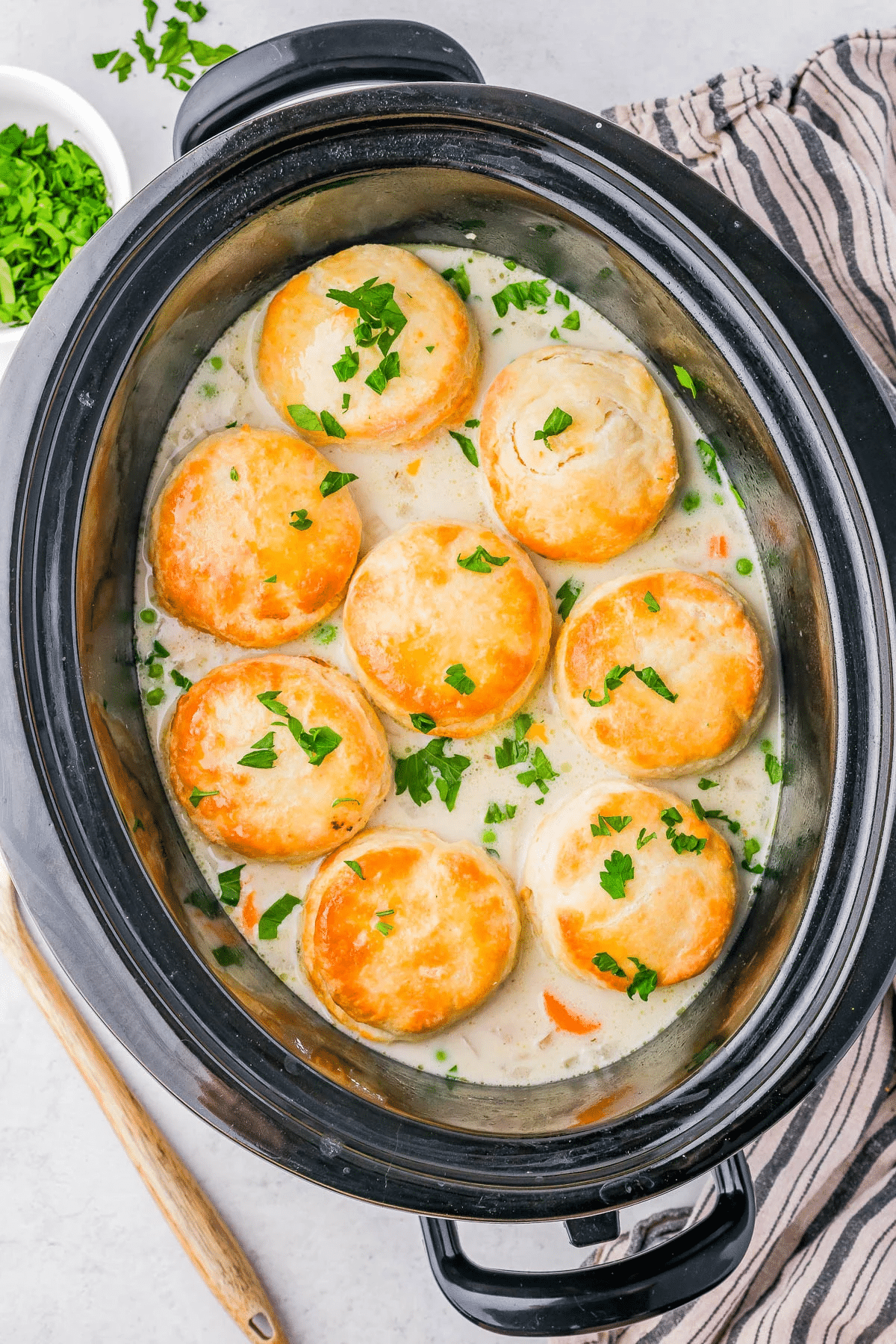 Slow Cooker Chicken and Biscuits Recipe