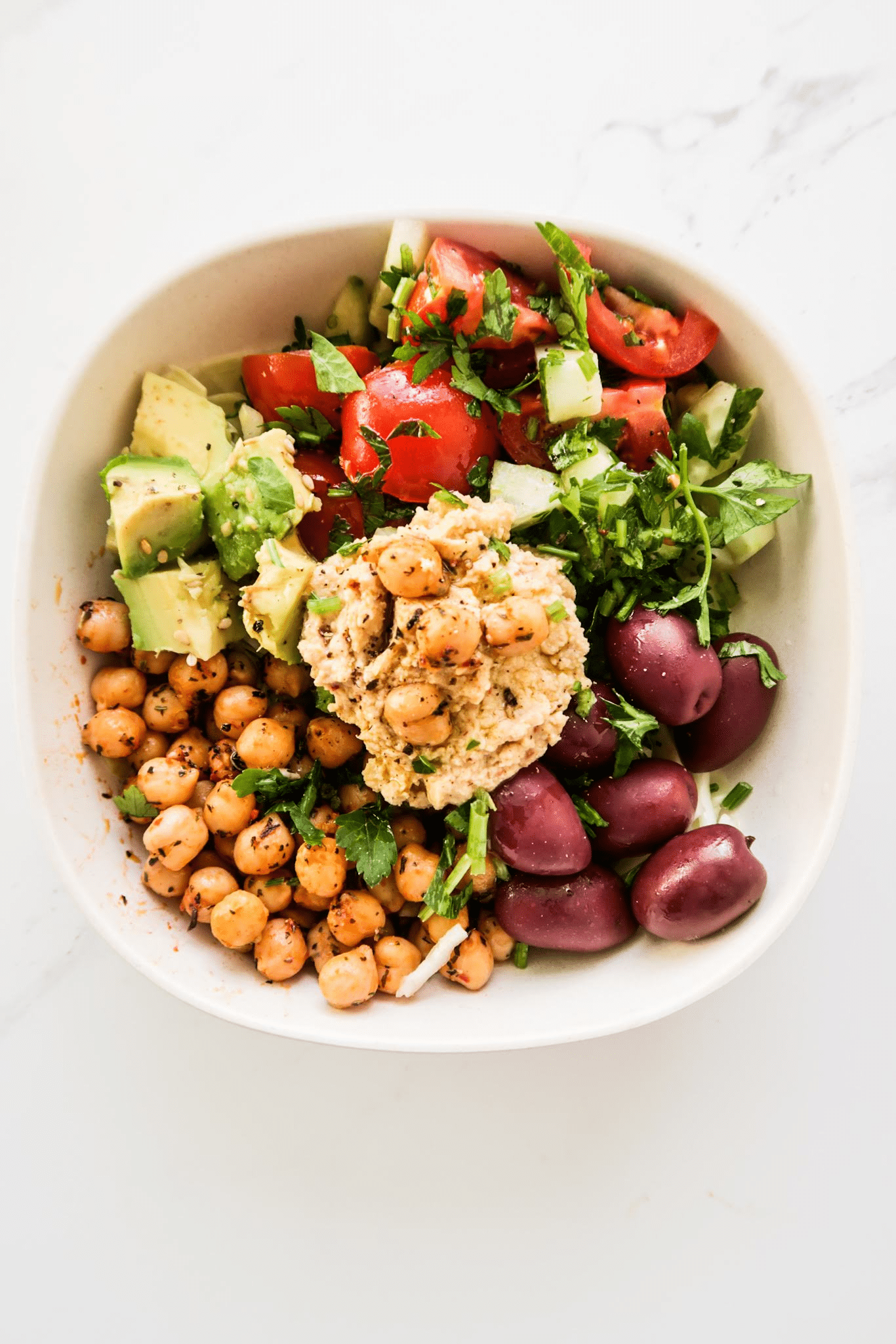Spicy Mediterranean Lunch Bowl Recipe