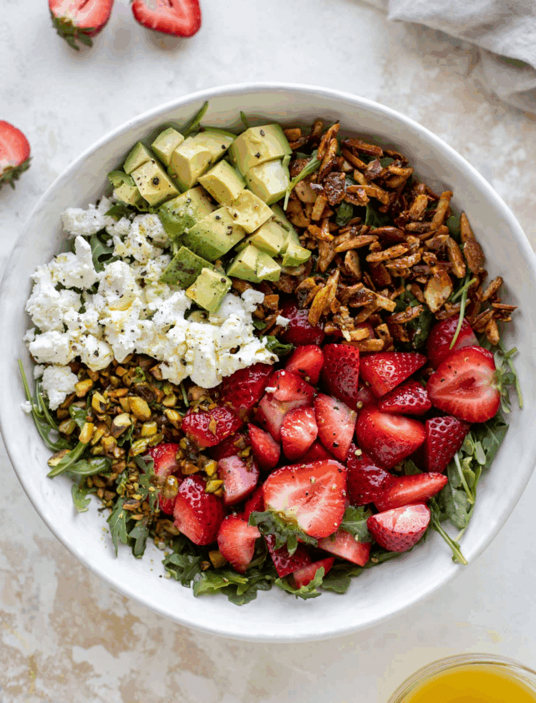 Strawberry Crunch Salad with Champagne Vinaigrette Recipe