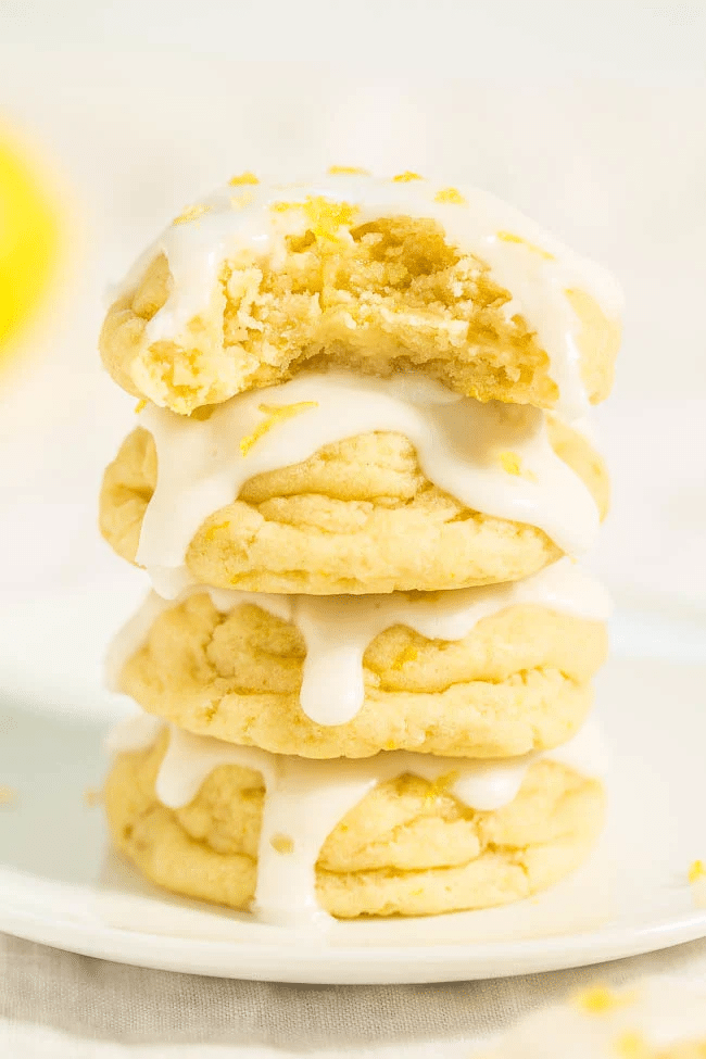 Softbatch Glazed Lemon Cream Cheese Cookies Recipe