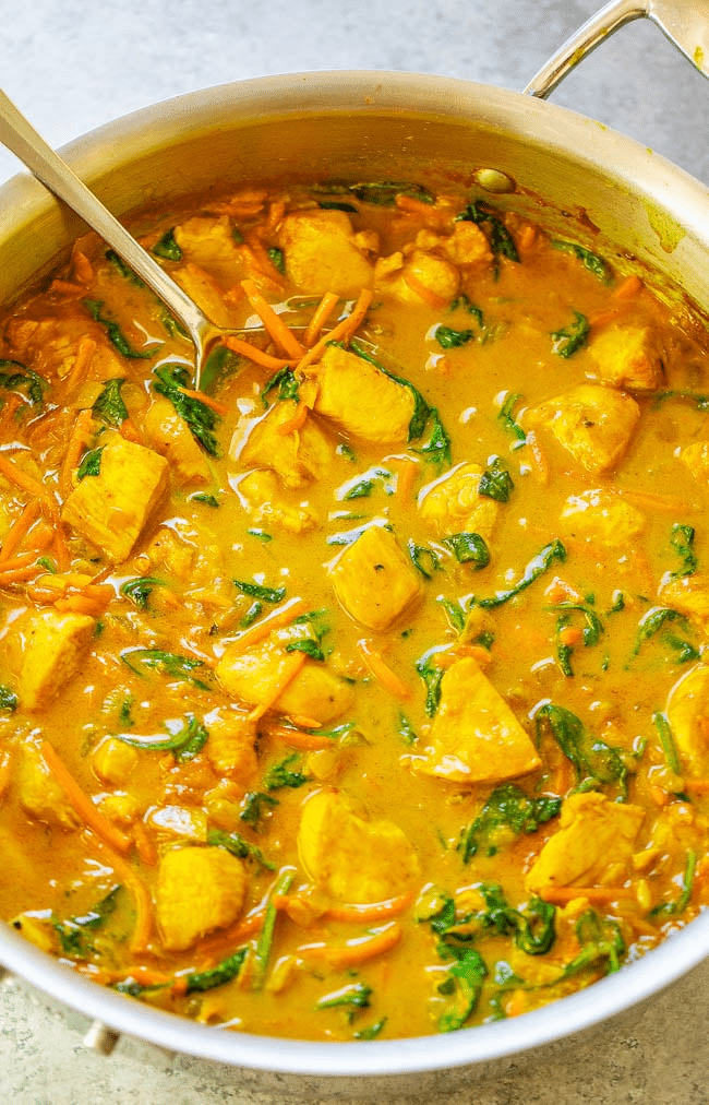 Yellow Thai Chicken Coconut Curry Recipe