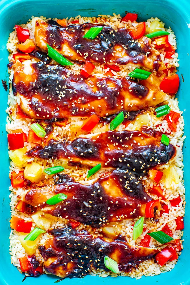 Baked Teriyaki Chicken and Rice Recipe