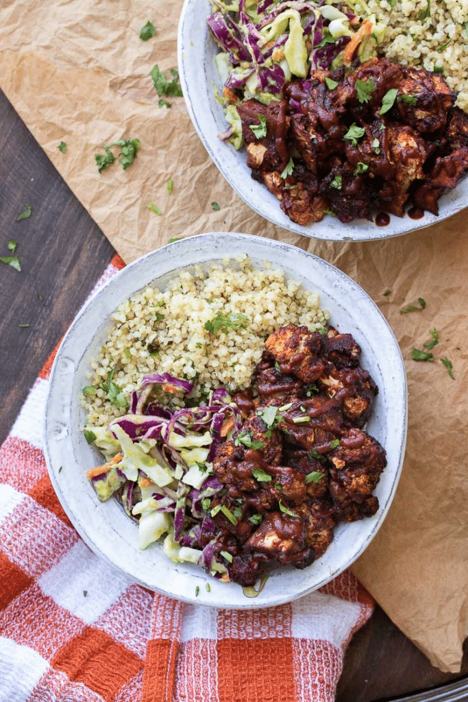 BBQ Cauliflower Bites Bowl Recipe