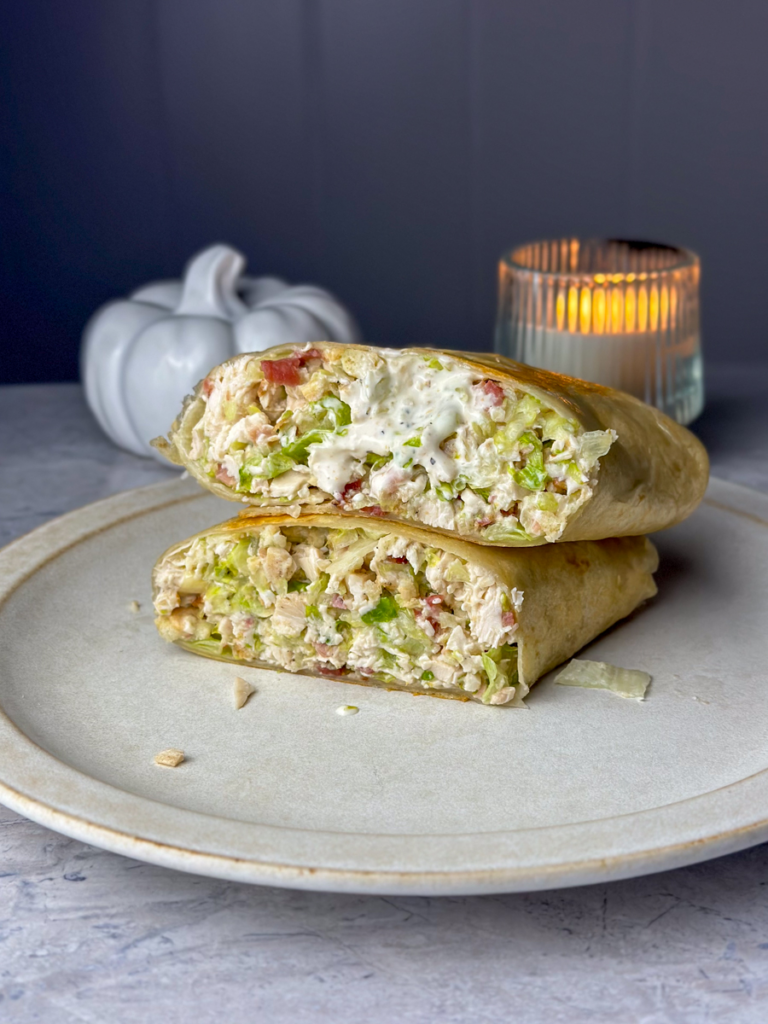 Chopped Chicken Caesar Salad Wrap Recipe