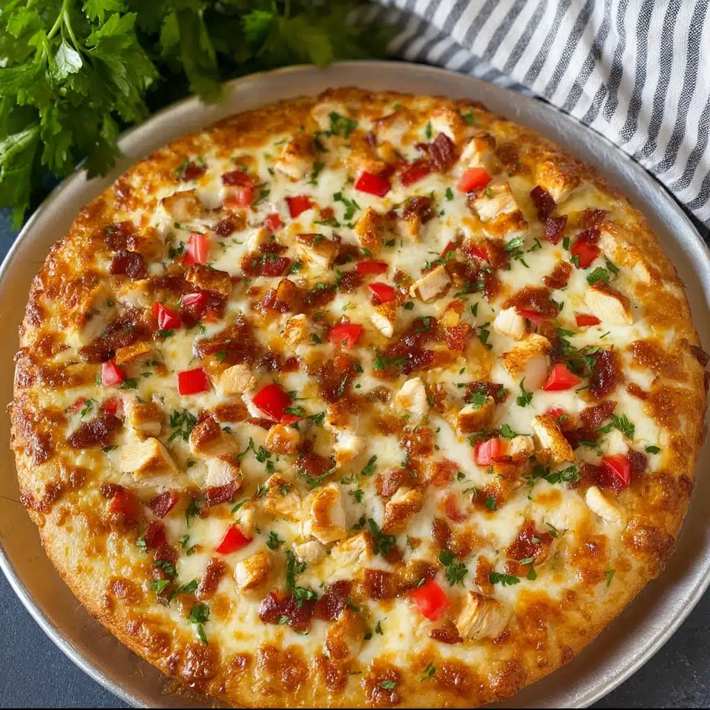 Chicken Alfredo Pizza Recipe - Recipe Image