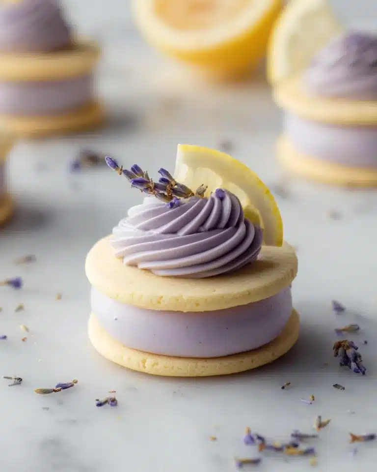 Lemon Lavender Sandwich Cookies Recipe