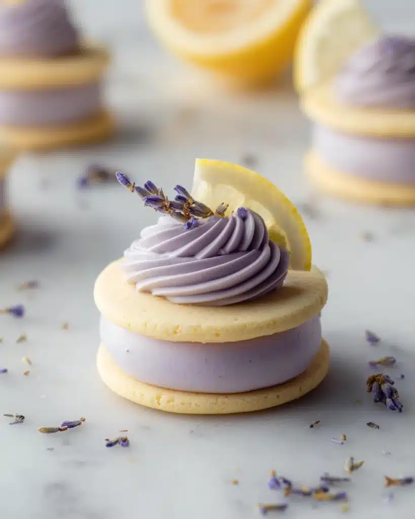 Lemon Lavender Sandwich Cookies Recipe