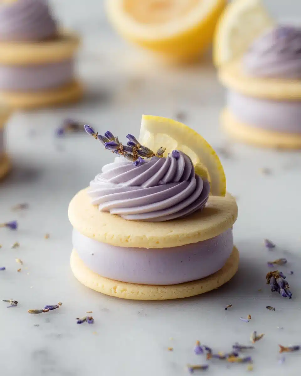 Lemon Lavender Sandwich Cookies Recipe