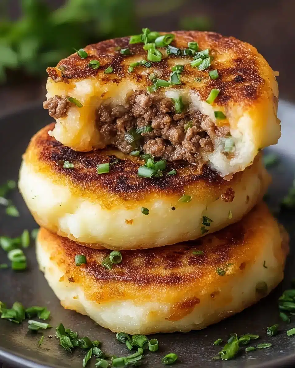 Quick & Easy Stuffed Potato Cakes Recipe