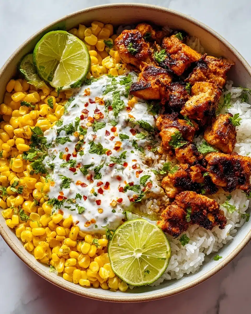 Street Corn Chicken Rice Bowl Recipe