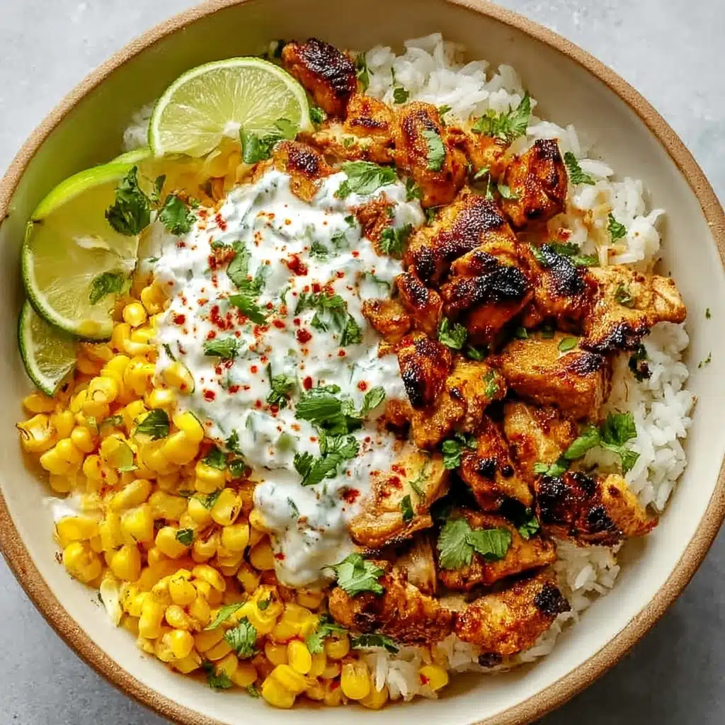 Street Corn Chicken Rice Bowl Recipe - Recipe Image