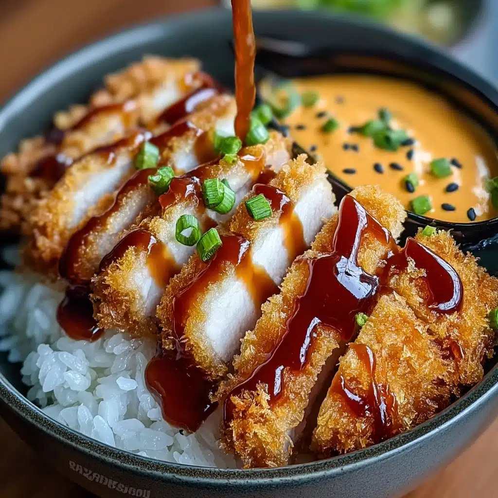 Japanese Katsu Bowls with Tonkatsu Sauce Recipe - Recipe Image