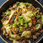 Chinese Ground Beef and Cabbage Stir Fry Recipe