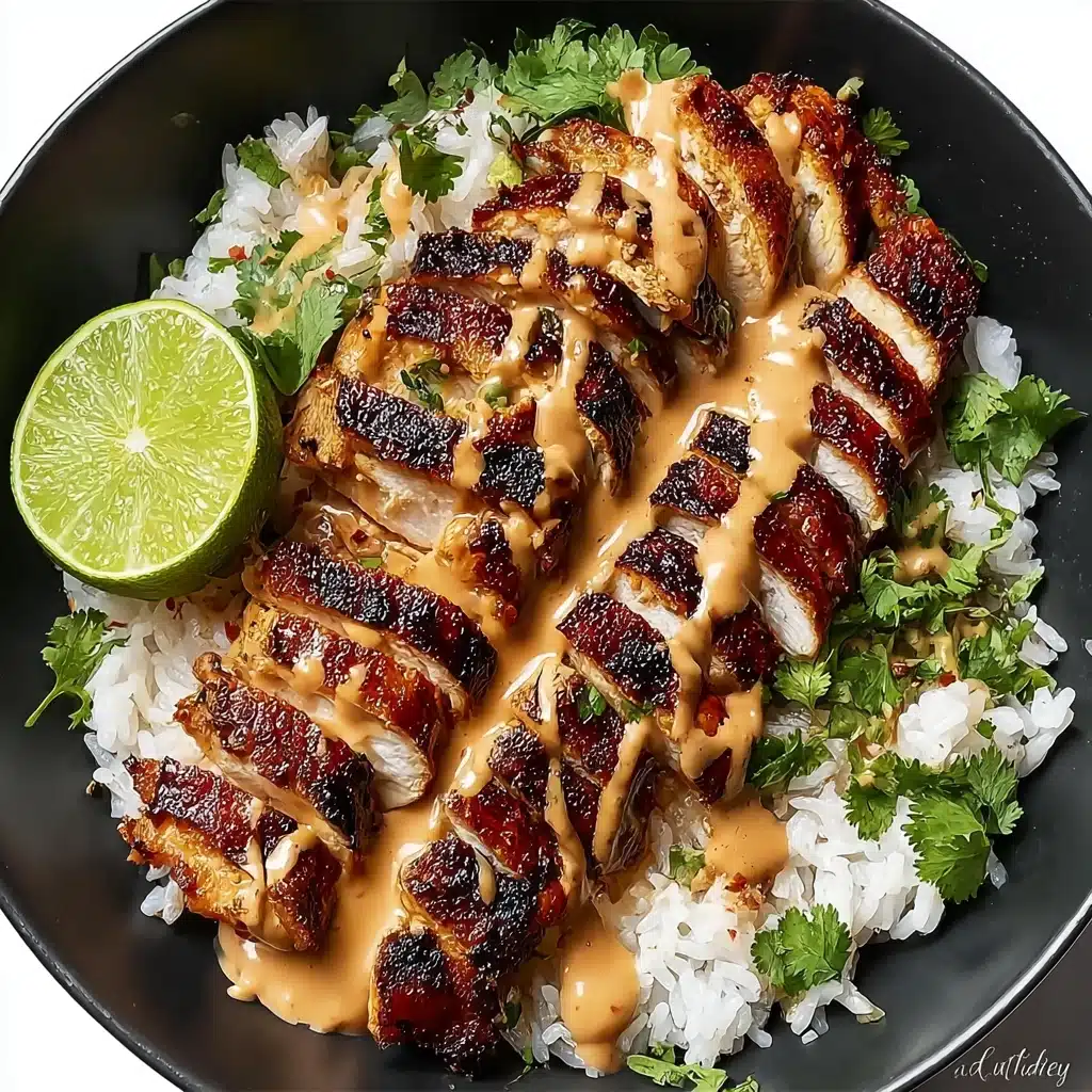 Sweet Chili Chicken Bowl with Coconut Lime Drizzle Recipe - Recipe Image