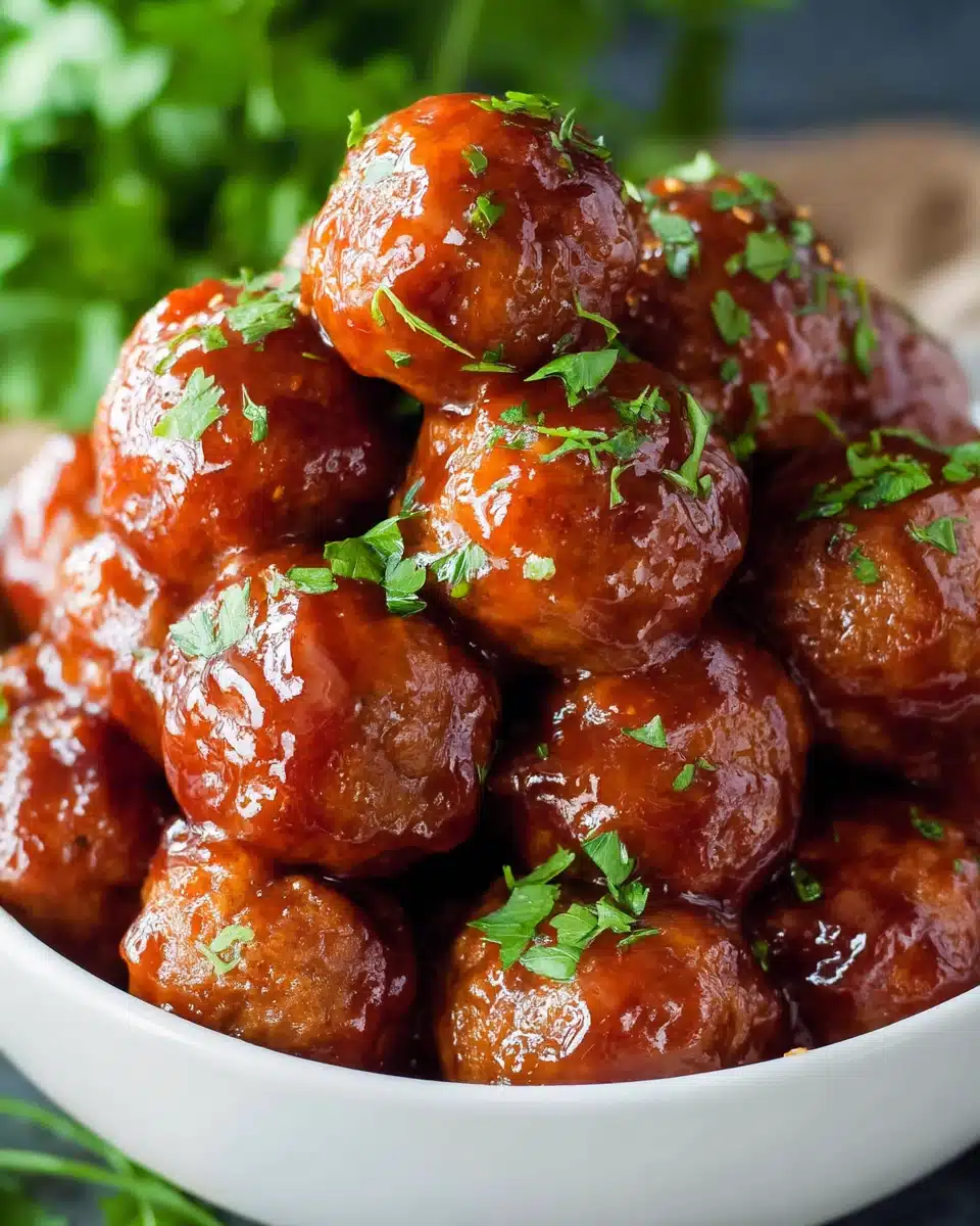 Honey BBQ Crockpot Meatballs Recipe