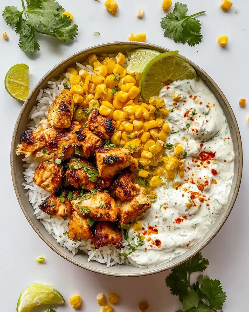 Street Corn Chicken Rice Bowl Recipe