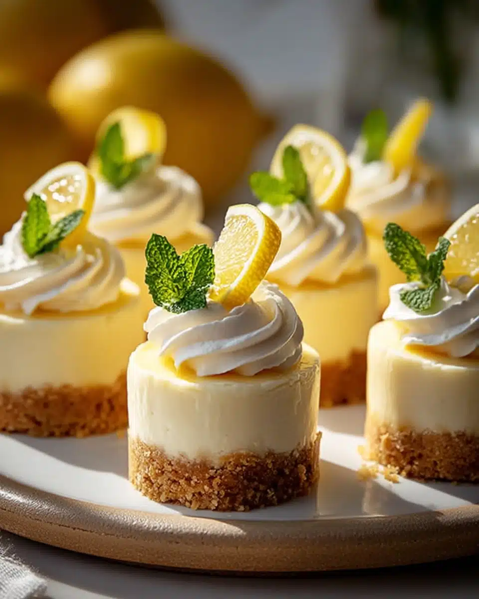 Mini Lemon Cheesecakes Recipe