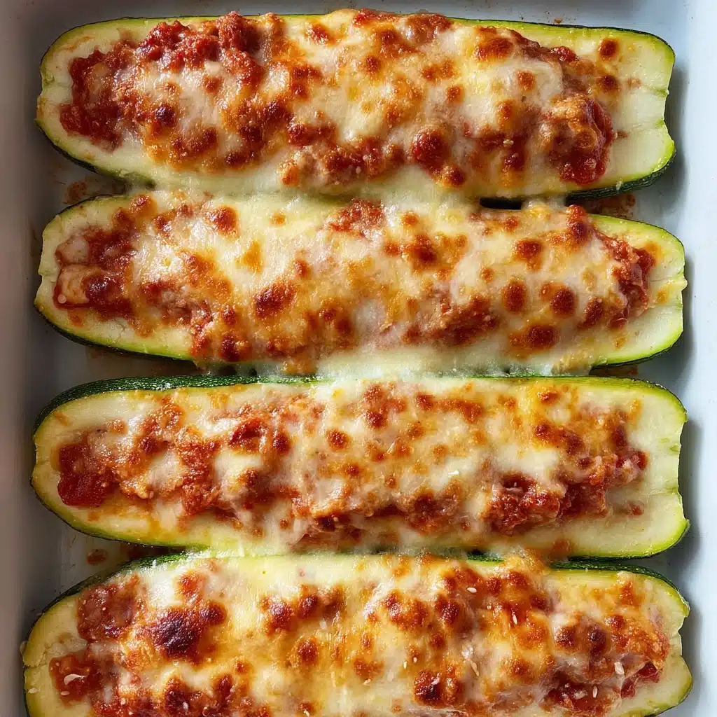 Chicken Parmesan Stuffed Zucchini Boats Recipe - Recipe Image