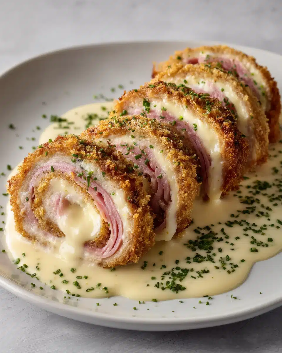 crispy creamy chicken cordon bleu Recipe