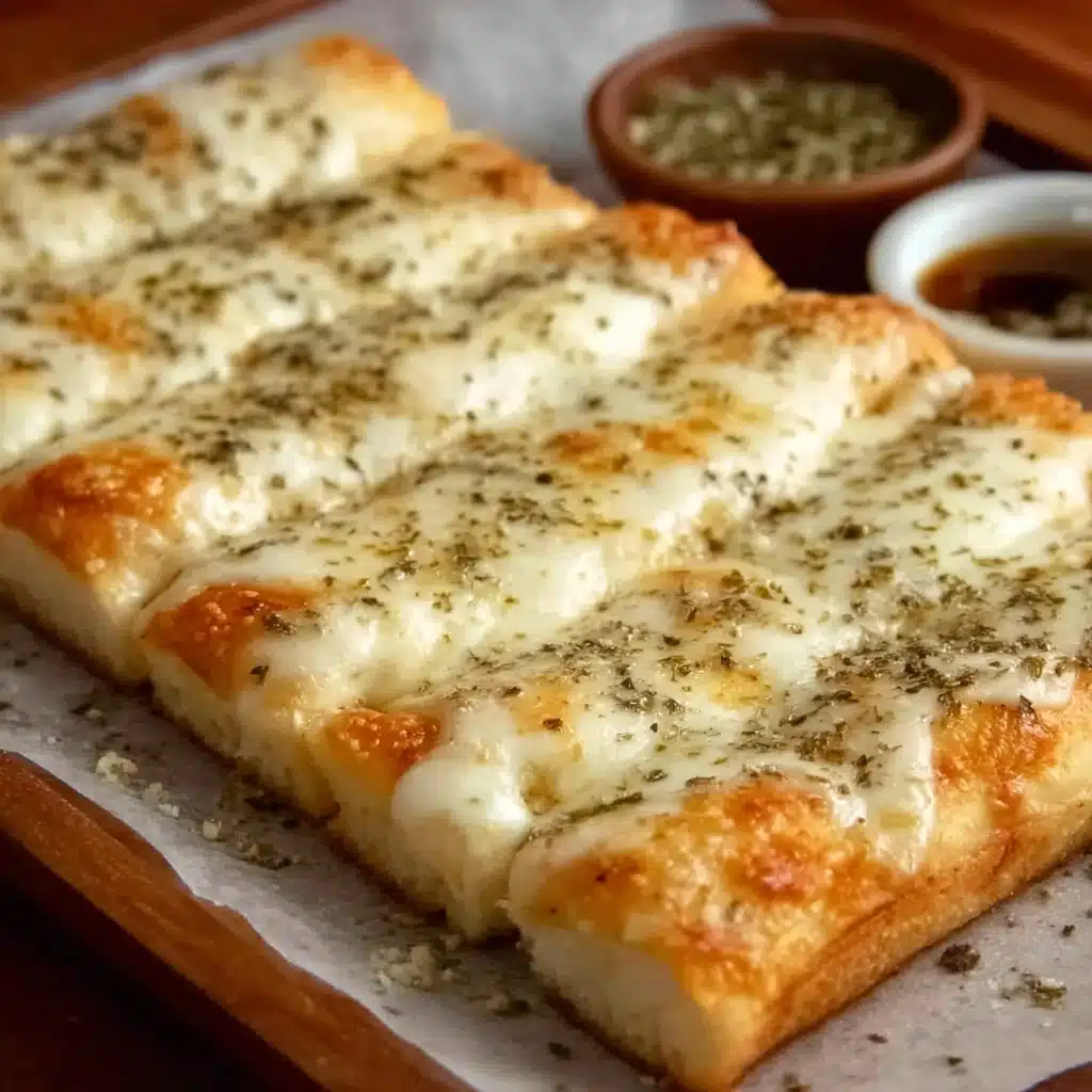 Homemade Cheesy Breadsticks Recipe - Recipe Image