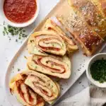 Cheesy Pepperoni Stromboli Recipe