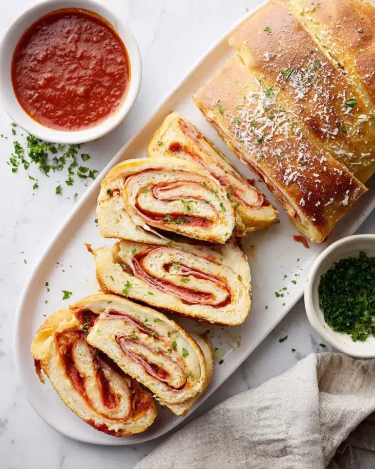 Cheesy Pepperoni Stromboli Recipe