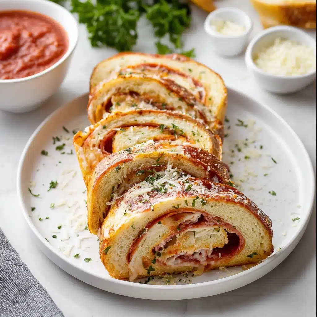 Cheesy Pepperoni Stromboli Recipe - Recipe Image