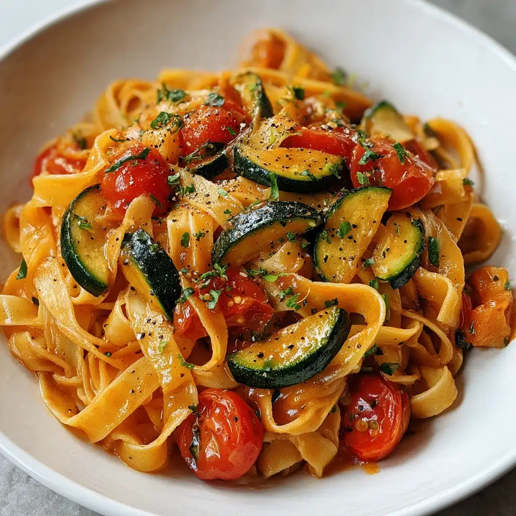 Tomato Zucchini Pasta Recipe - Recipe Image