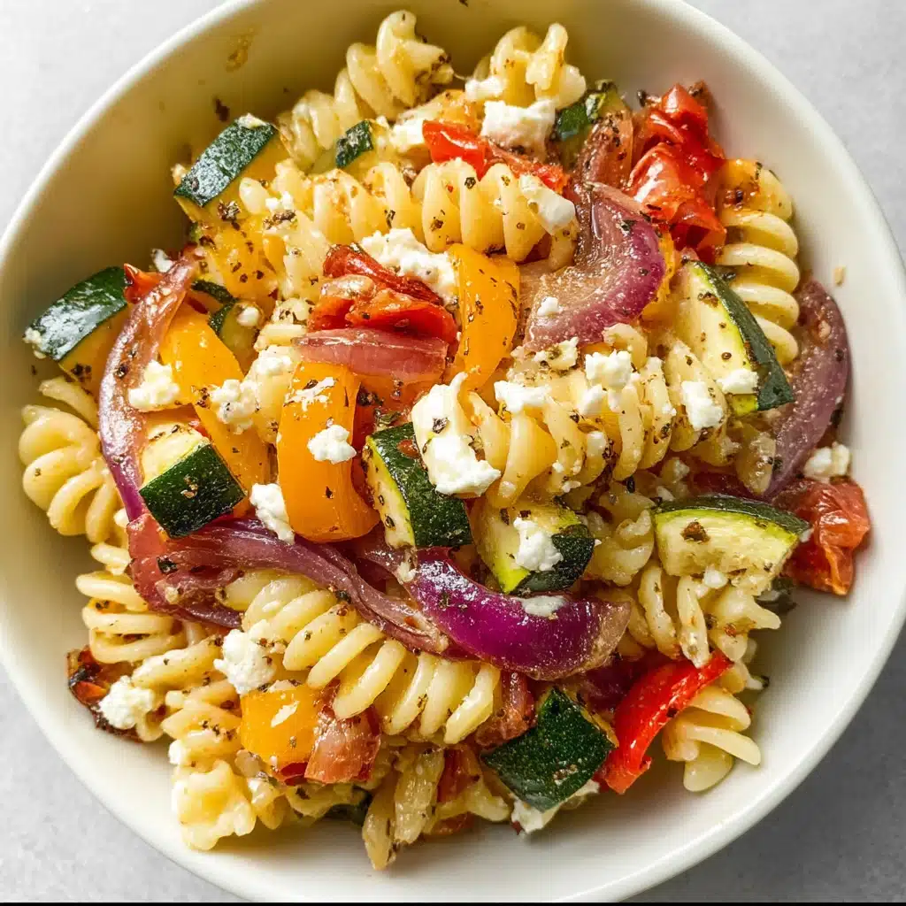 Roasted Veggie Pasta with Feta Recipe - Recipe Image