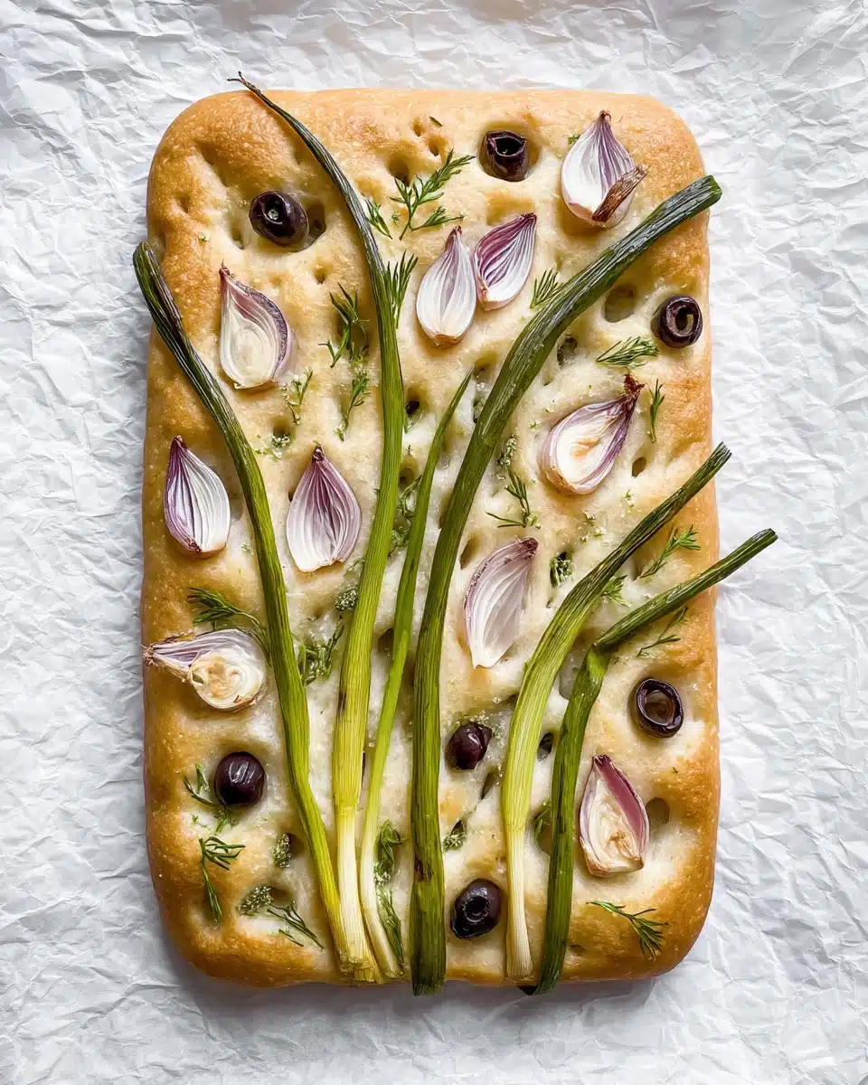 Decorated Focaccia Bread Recipe