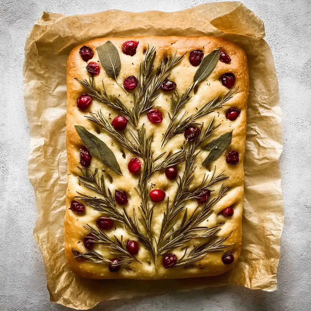 Decorated Focaccia Bread Recipe - Recipe Image