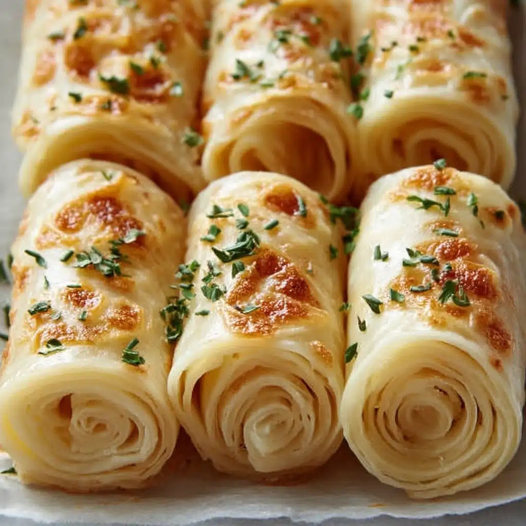 Cheesy Garlic Butter Roll Ups Recipe - Recipe Image
