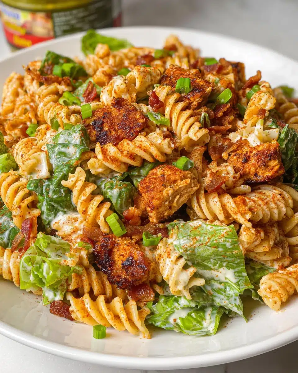 Chicken Bacon Ranch Pasta Salad Recipe