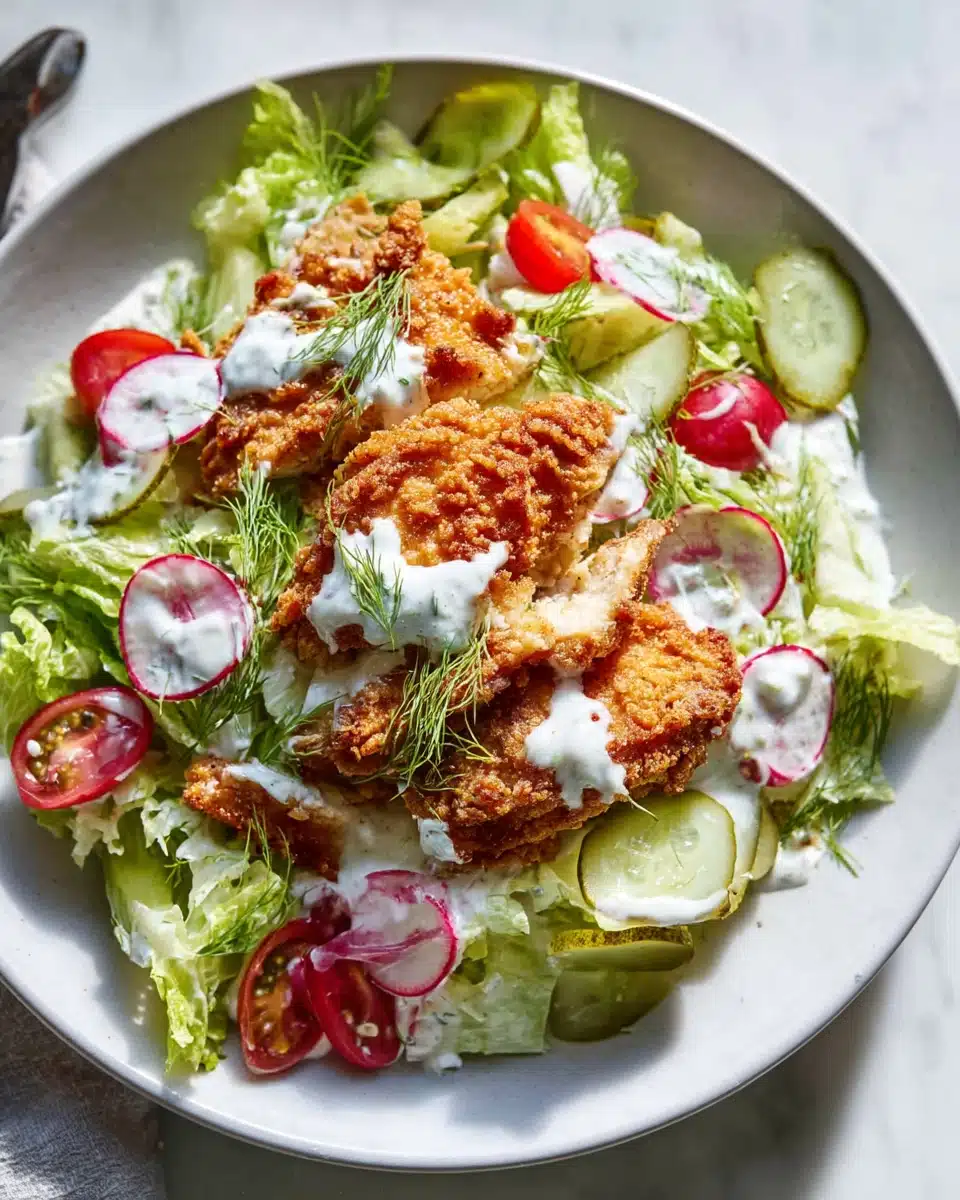 Fried Chicken Salad Recipe