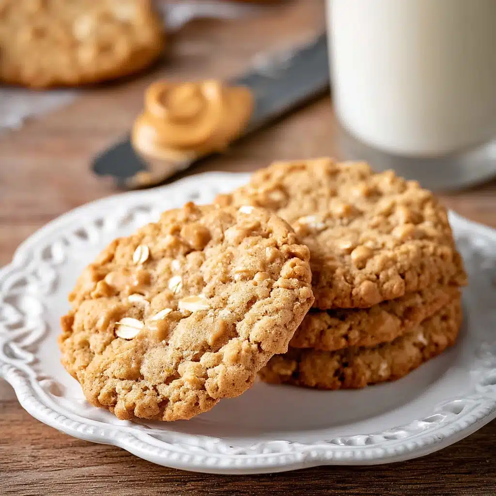 Peanut Butter Oatmeal Cookies Recipe - Recipe Image