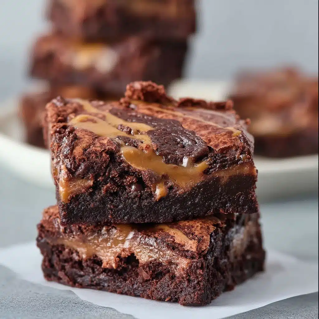 Caramel Peanut Butter Brownies Recipe - Recipe Image